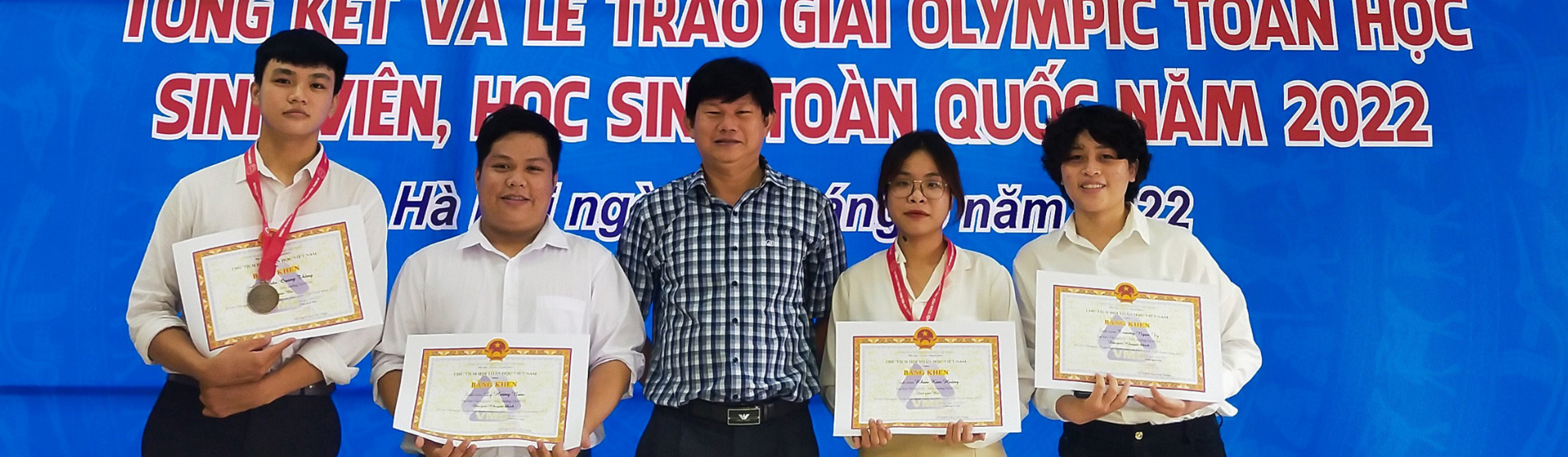 Sinh viên HCMUNRE đã đạt thành tích trong kỳ thi Olympic Toán học Sinh viên và Học sinh toàn quốc lần thứ XXVIII năm 2022