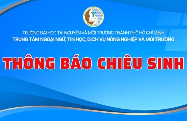 T5. Thông báo chiêu sinh các khoá đào tạo chứng chỉ Ứng dụng Công nghệ thông tin cơ bản và TOEIC 450+ Nội bộ