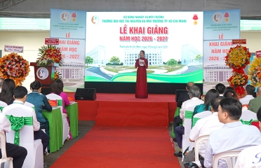 TRƯỜNG ĐẠI HỌC TÀI NGUYÊN VÀ MÔI TRƯỜNG TP. HỒ CHÍ MINH TRANG TRỌNG TỔ CHỨC LỄ KHAI GIẢNG NĂM HỌC 2026–2027