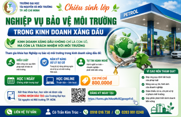 Thông báo chiêu sinh lớp nghiệp vụ bảo vệ  môi trường trong kinh doanh xăng dầu