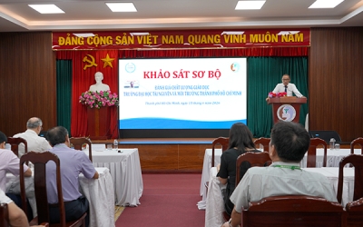 CHƯƠNG TRÌNH KHẢO SÁT SƠ BỘ PHỤC VỤ ĐÁNH GIÁ NGOÀI TẠI TRƯỜNG ĐẠI HỌC TÀI NGUYÊN VÀ MÔI TRƯỜNG TP.HCM