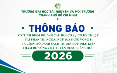 THÔNG BÁO Về việc tính điểm đối với câu hỏi có sự cố kỹ thuật tại phần thi Ngoại ngữ (Ca Sáng Vòng 1) và công bố danh sách thí sinh đủ điều kiện tham dự Vòng 2 Kỳ tuyển dụng viên chức năm 2026