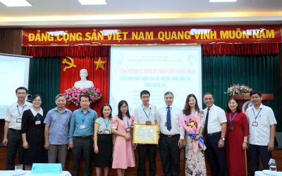 Lễ công bố Chứng nhận đạt chuẩn chất lượng Chương trình đào tạo Kỹ thuật Trắc địa - bản đồ